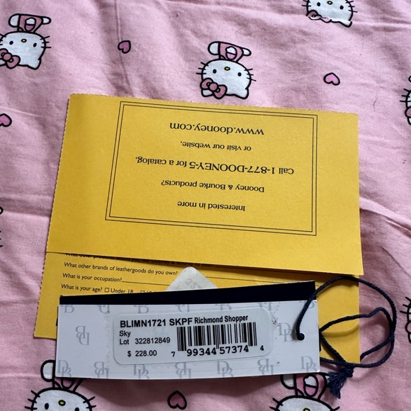 Dooney & Bourke Limone Charleston Bag Tote Sky Blue Sliced Lemons Handbag - Picture 5 of 7